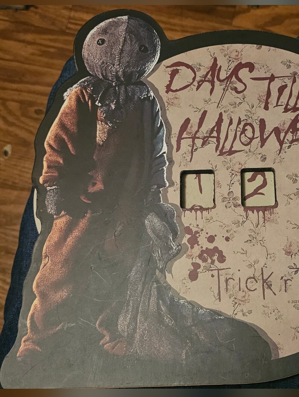 Trick or Treat Days till Halloween countdown wall decor